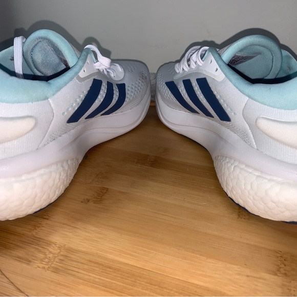 adidas Supernova Running Shoes Women’s Sz 11 White/Wonder Steel/Almost Blue - Picture 7 of 10